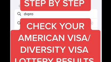 Step by Step: How to Check Your American Lottery/DV 2024 Results & How to Know if You Win #dv2024
