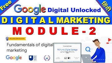 MODULE 2 | Your first steps in online success | FUNDAMENTALS OF DIGITAL MARKETING | Digital Unlocked