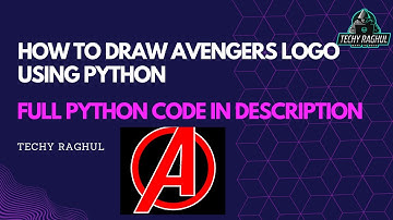 How To Draw Avengers Logo Using Python Turtle  #shorts