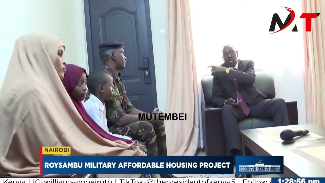 RUTO VISITS POLICE LIVING AT HIS AFFORDABLE HOUSING IN ROYSAMBU!!