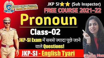JKP SI⭐⭐ (Sub Inspector) - Personal  Pronoun (Class-02) for jkpsi exam 2022.