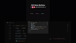 CSS Neon Buttons#programmer #programming #developer #studenlife #computerscience #css #code #short