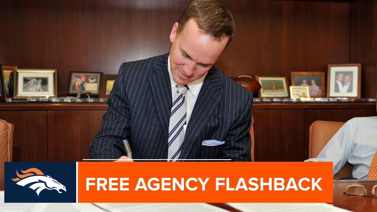 Looking back at Peyton Manning's free agency in 2012 | Denver Broncos