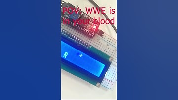 Jumping game using LCD screen and arduino uno #arduino #science #physics