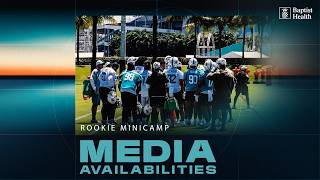 Rookies meet with the media at Rookie Minicamp | Miami Dolphins