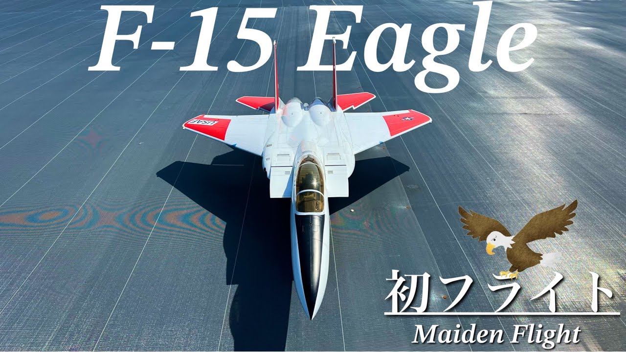 RC Turbine Jet Skymaster F-15 Eagle Maiden Flight !! - Swiwin