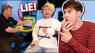He was hiding the truth from me... (lie detector test)