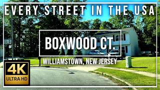 Boxwood Ct  Williamstown, New Jersey 4K Ultra HD Every Street in the USA Real Estate & Street Views