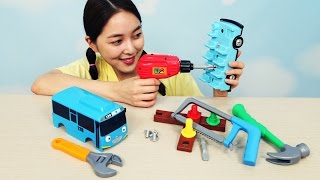 [유라] 장난감(toy)_타요 버스 전동 공구 놀이 드라이버 자동차 차고지 주차장 정비 수리 tayo bus gearing tool driver car organize repair screenshot 5