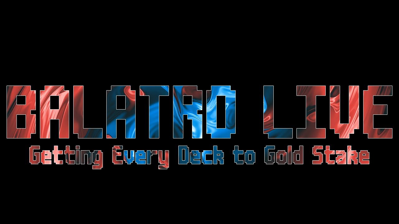 Live 🔴 Balatro GOLD STAKE - YouTube