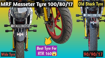 Upgrade Apache RTR 160 Front tyre😱|I MRF Masseter Front Tyre 100/80/17 For Apache😍||