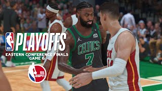 NBA Eastern Conference Finals: #1 HEAT at #2 CELTICS | NBA 2K22 Realism Gameplay