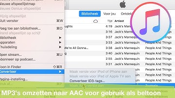 MP3 bestanden omzetten naar AAC met iTunes