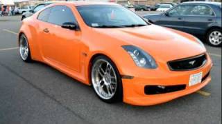 Custom Orange G35 Veilside Fortune Widebody on 20s