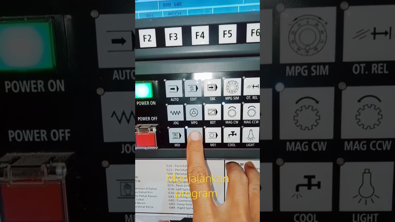 MENJALANKAN PROGRAM CNC MILLING