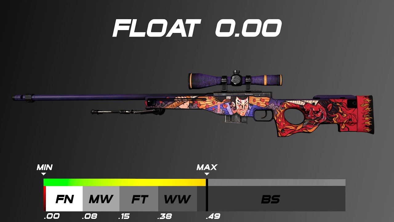 CSGO AWP Oni Taiji Skin wear/float YouTube
