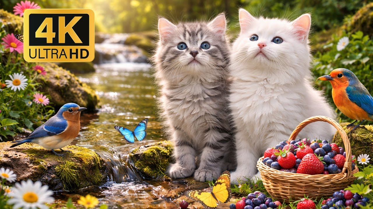 🔥 Pets Can’t Look Away 😺🐦 1.5 HOURS Ultimate TV for Cats | Non-Stop Birds, Seeds & Calm Nature 4K