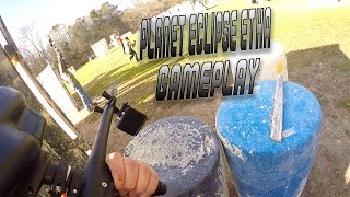 Angier NC Black River Paintball Planet Eclipse Etha Fort GamePlay