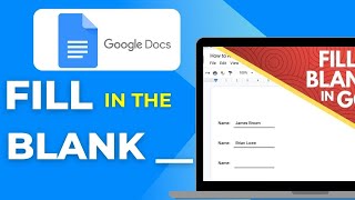 Famous How to Add a Fill in the Blank Line on Google Docs Net Worth