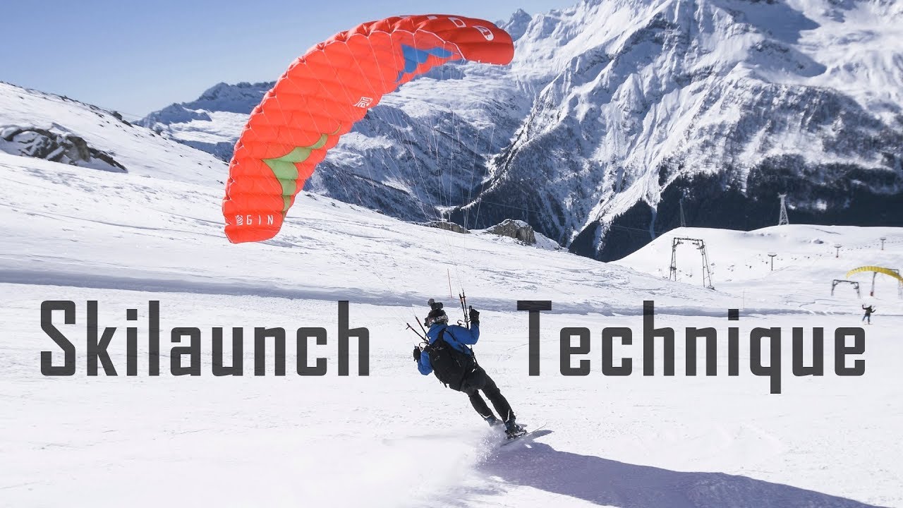 Спидфлаинг и спидрайдинг обучение. Старт на лыжах (speedflying skilaunch) ENGLISH SUBTITLES