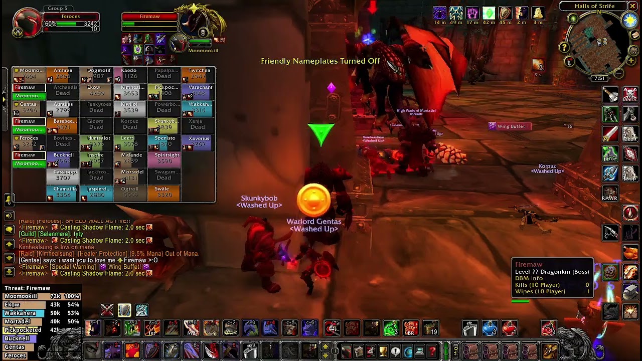 Firemaw Kill - Guild First - Off-Tank PoV