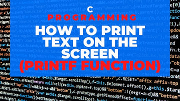 C Programming How to print text on the screen ( PRINTF function) and How to use comments!!