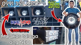 New KKE D24 5000W 8' VOICE COIL Drive sa KKE CA100 Sample Testing | Kerry KoTo | KKE AUDIO