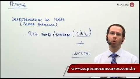 O que significa o desdobramento da posse?