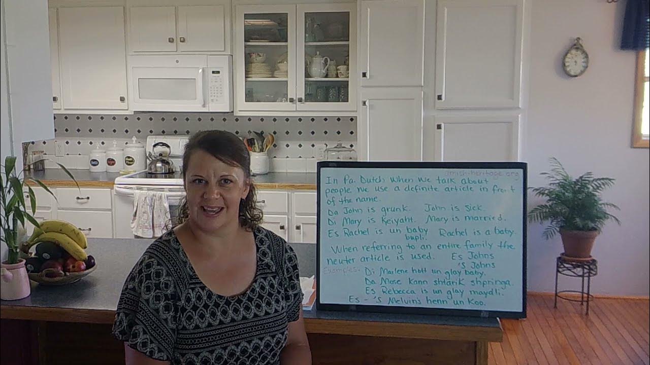 Learn Pennsylvania Dutch (Lesson 6) YouTube