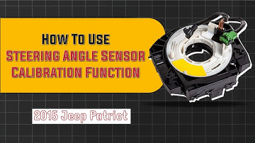 How to Use Steering Angle Sensor Calibration Function on SDS | 2015 Jeep Patriot