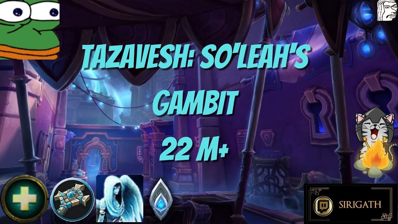 Gambit M+22 /w commentary Kyrian Holy Priest PoV 9.2 S3 [Tyrannical, Sanguine, Storming]