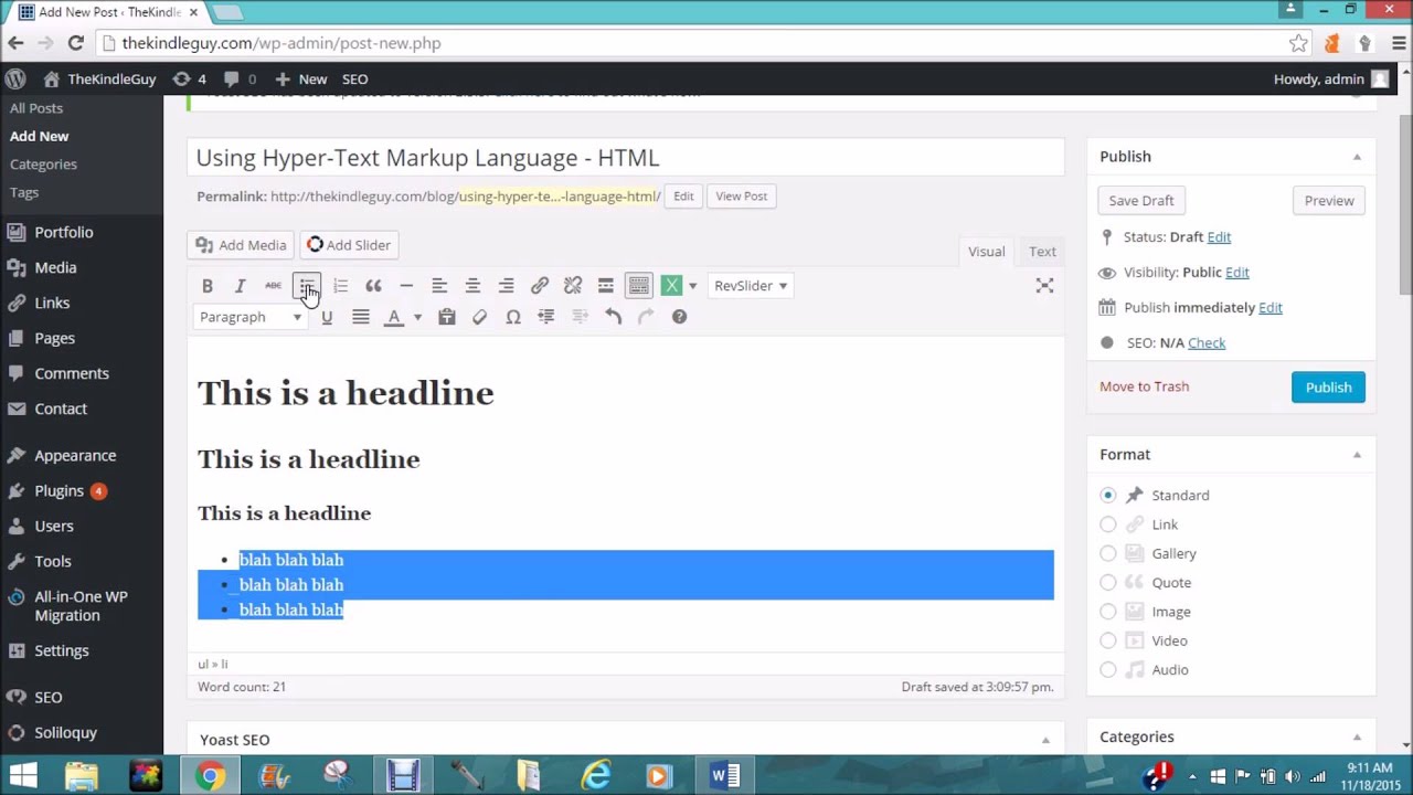 Create More Impressive Book Description Pages on Kindle Using Hyper Text Markup Language HTML