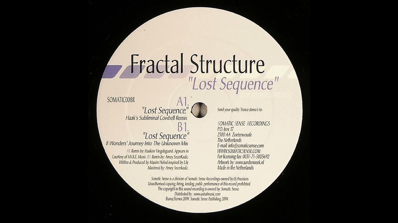 Ver Fractal Structure - Lost Sequence (Haak's Subliminal Cowbell Mix) (2004) no YouTube Ver Fractal Structure - Lost Sequence (Haak's Subliminal Cowbell Mix) (2004) no YouTube