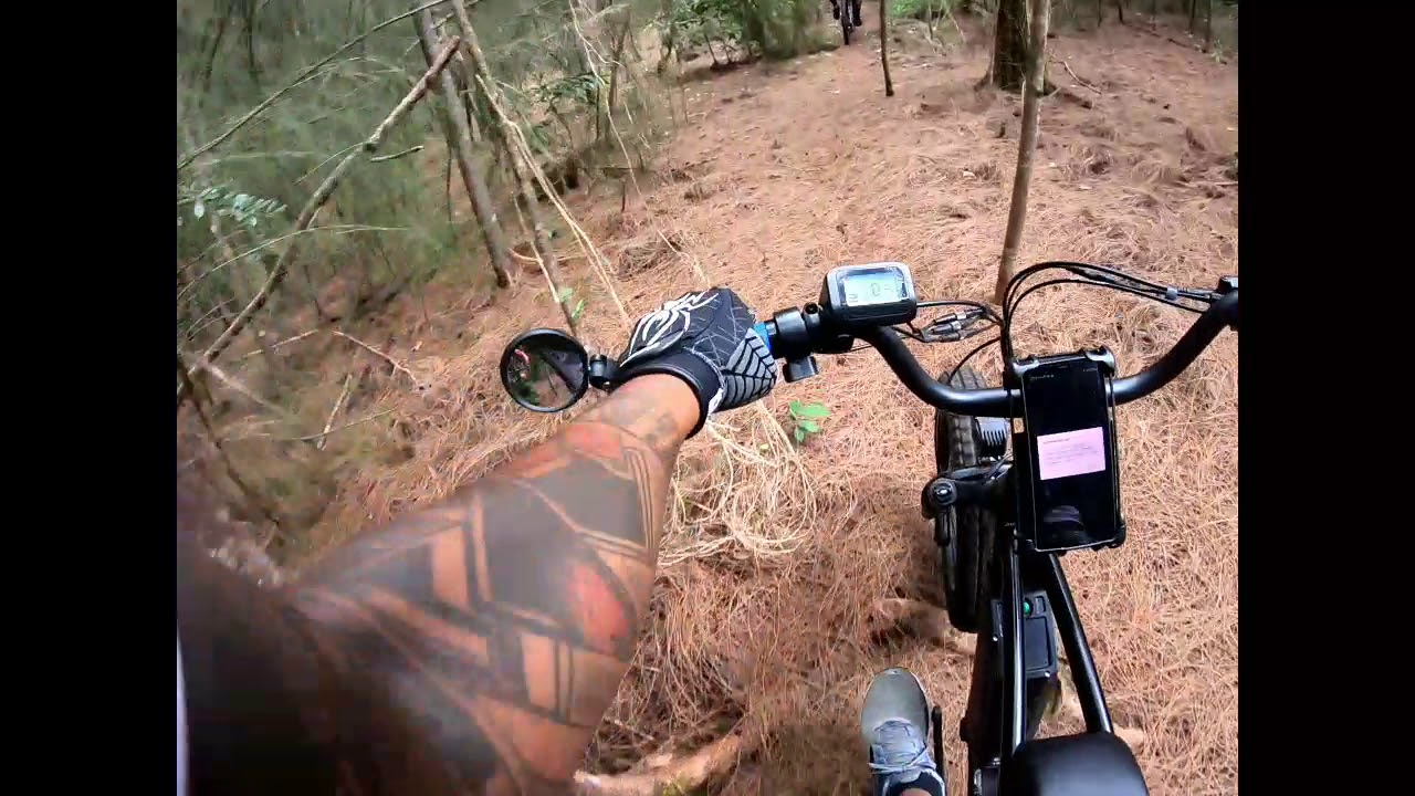 Can the Hyper Scrambler keep up with full suspension ebikes on single track trail?