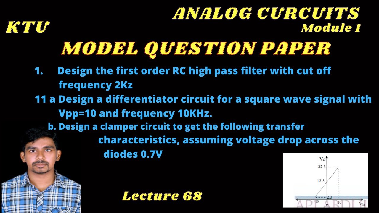 MODEL QUESTION PAPER PROBLEM DISCUSSION- MODULE 1