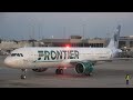 Departure from Philadelphia on a Frontier Airlines A321neo N616FR
