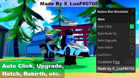 Anime Star Simulator Script | Auto Click, Upgrade, Hatch, Rebirth, etc.