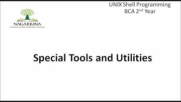Unix Special Tools 01