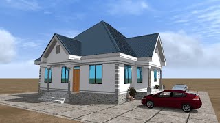 RAMANI NZURI YA VYUMBA VITATU VYA KULALA MASTER BEDROOM NA SINGLE BEDROOM HOUSE PLAN CLASSIC