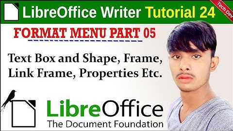 LibreOffice_writer tutorial 24 format menu part 5 || in hindi || by dev bind || tech_dev