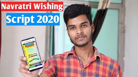 Happy Navratri Wishing Viral script 2020 | navratri pro wishing script 2020@Technicalsupportvishal
