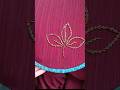 bead embroidery/ leaf hand embroidery #embroidery #shortsvideo #beadswork #fashion