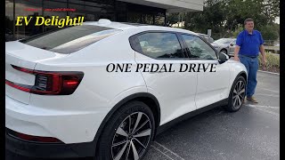 Polestar 2 - one pedal driving. Rarely use your brakes to slow down or stop.