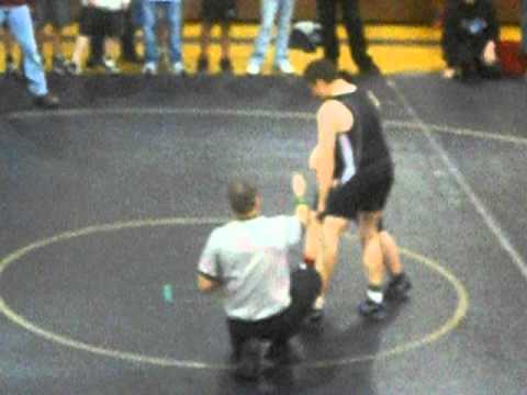 My son vs. a Riverview Middle School wrestler