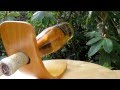 Wine Bottle Holder - Self Balancing - Fustic Wood - www.HeartwoodGifts.com Wine Bottle Holder - Self Balancing - Fustic Wood - www.HeartwoodGifts.com