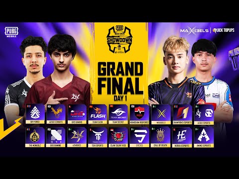 MAXEBELS PUBGM QUICKTOPUPS SHOWDOWN GRAND FINALS DAY 1 Ft FL 4T DRX NS HORAA DRS TS 