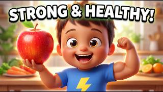 Strong & Healthy Song! 🍎 Eat Fruits | Alpi Kids Club