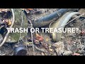 TRASH OR TREASURE? SHOULD WE INVESTIGATE THIS MASSIVE SINK HOLE&#39;S EXPOSED ARTIFACTS?