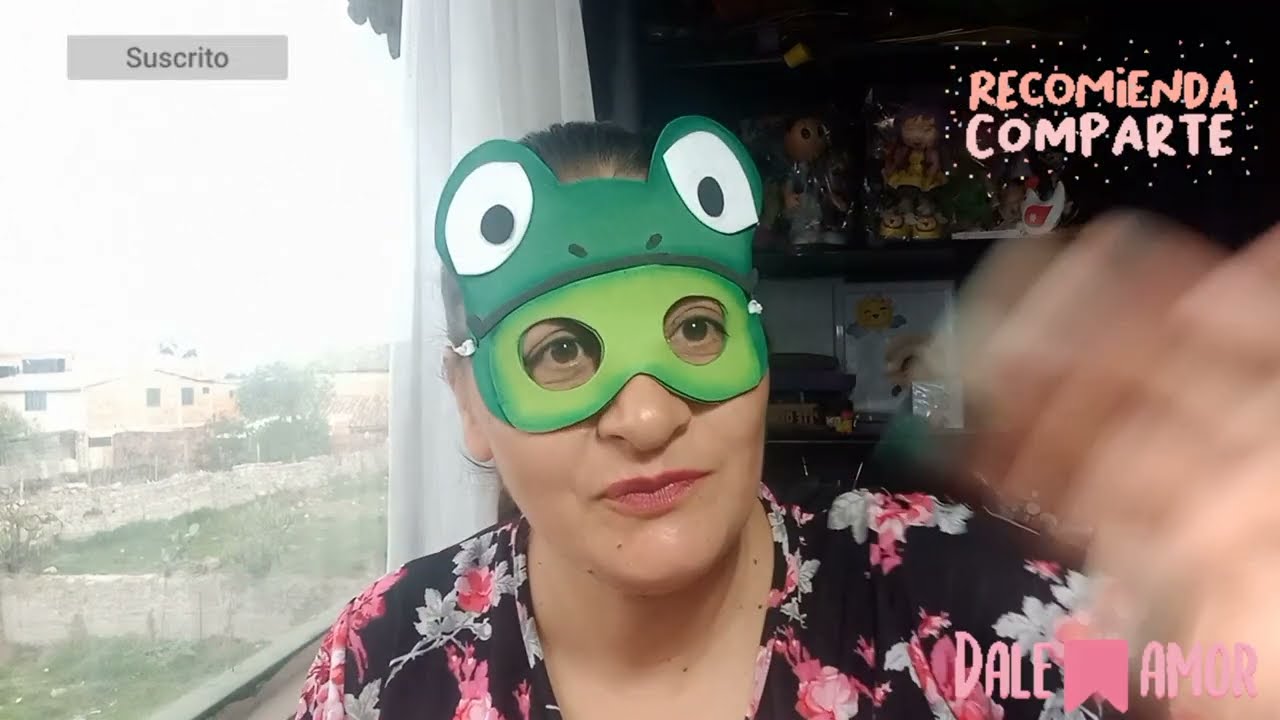 Como hacer antifaz sapito