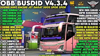 OBB BUSSID V4.3.4 SOUND HINO RM280 JET DARAT SUOS SPOK | BUS FULL ACC GRAFIK HD4K| Bussid v4.3.4